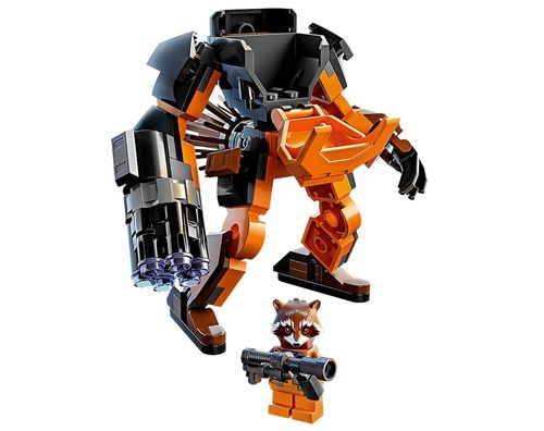 LEGO Marvel - Armadura Robô de Rocket - 76243 - 98 peças - Conjunto blocos de montar