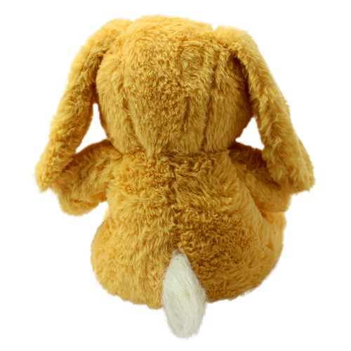 Coelho de Pelúcia com Lacinho - Orelhudo - Bege - 24cm - BBR Toys