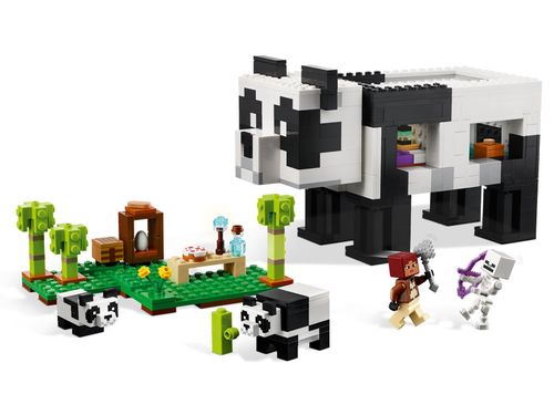 LEGO Minecraft - O refúgio do panda - 553 Peças - 21245 - Conjunto blocos de montar