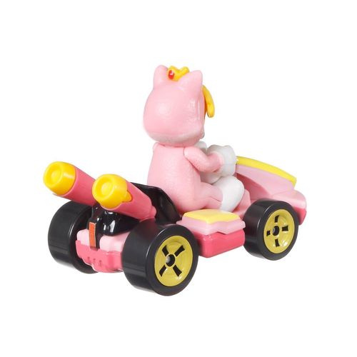 Carrinho Hot Wheels - Cat Peach - Mario Kart - Standart Kart - 1:64 - Mattel