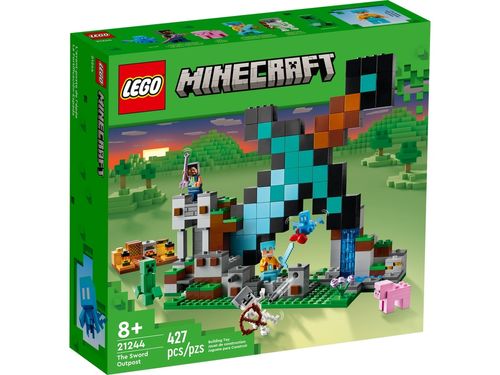 LEGO Minecraft - O Posto Avançado da Espada - 427 Peças - 21244 - Conjunto construção