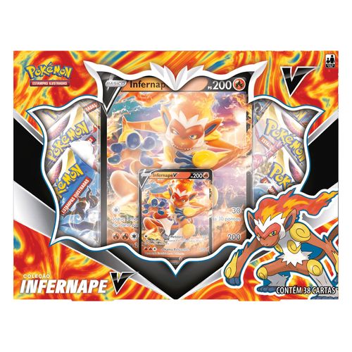 Box de Cartas Pokémon - Infernape V - Box Pokémon - Copag