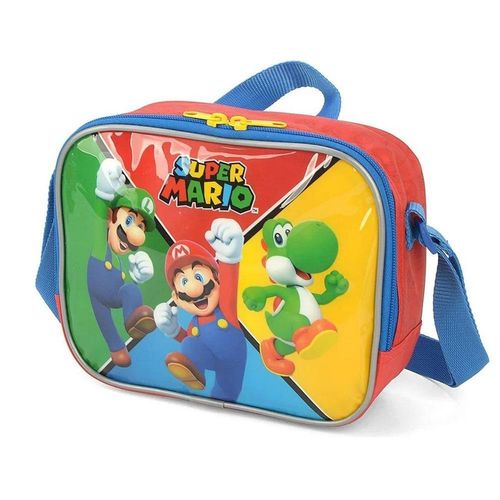 Lancheira Térmica Infantil - Super Mario - Vermelho - 23 cm - Luxcel