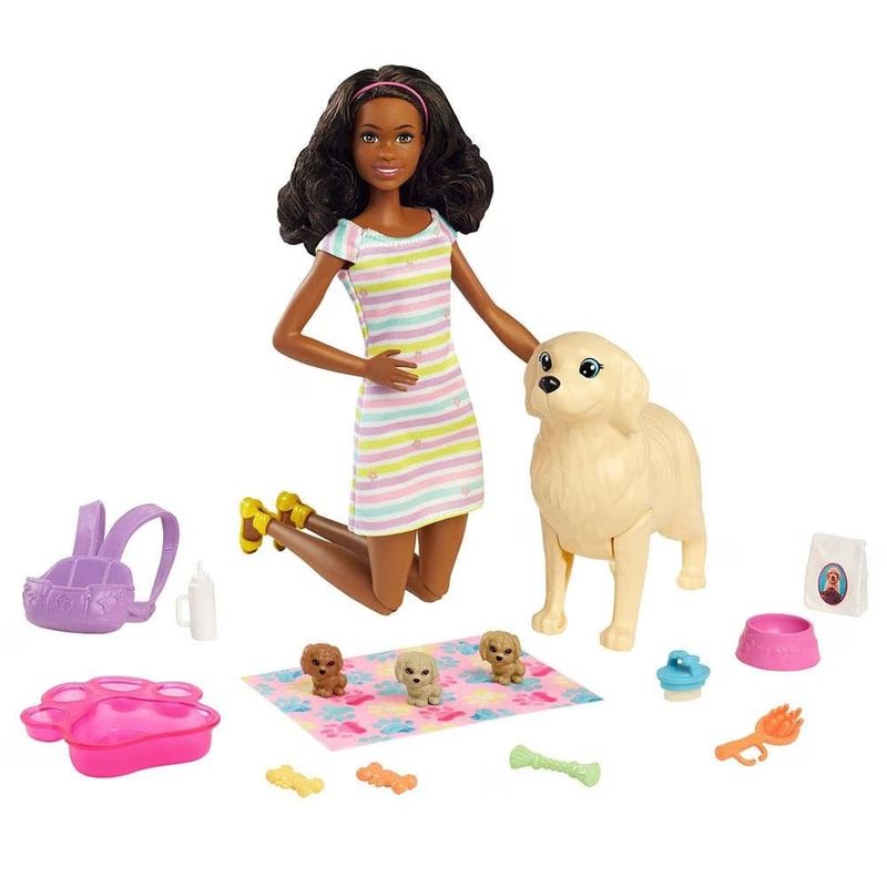 1-Boneca-Barbie-com-Pet---Cachorrinhos-Recem-Nascidos---Mattel