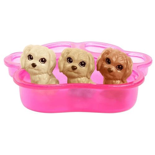 Boneca Barbie com Pet - Cachorrinhos Recém-Nascidos - Mattel