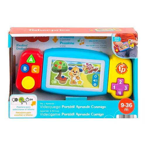 Videogame Portátil Infantil - Aprende Comigo - Com Som e Luz - Fisher-Price