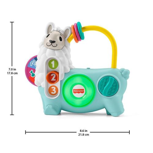 Brinquedo Pedagógico com Luz e Som - Linkimals - Lhama Atividades Divertidas - Fisher-Price