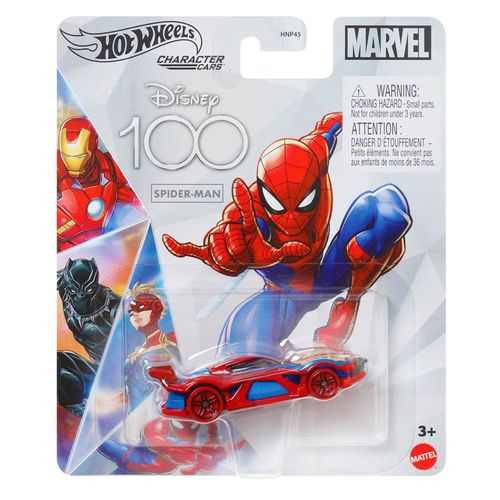 Carrinho Hot Wheels - Homem-Aranha - Marvel - Disney 100 Anos - 1:64 - Mattel