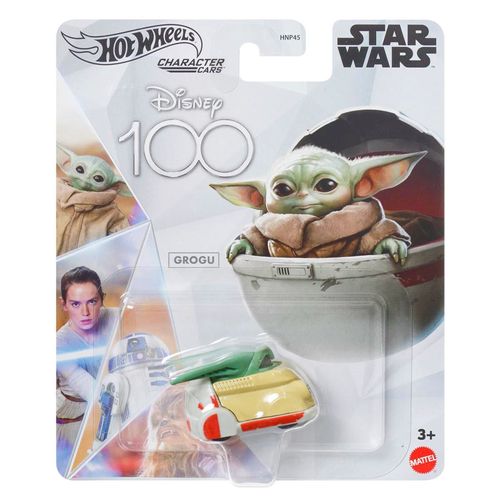 Carrinho Hot Wheels - Grogu - Star Wars - Disney 100 Anos - 1:64 - Mattel