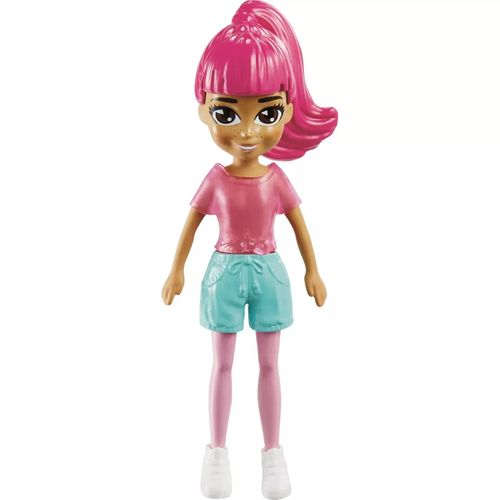 Polly Pocket - Boneca com Acessórios - Cabelo Rosa - 10cm - Mattel