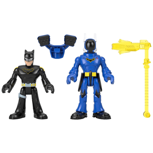 Mini Figuras com Acessório - Batman e Rookie - Imaginext - DC Super Friends - Fisher-Price