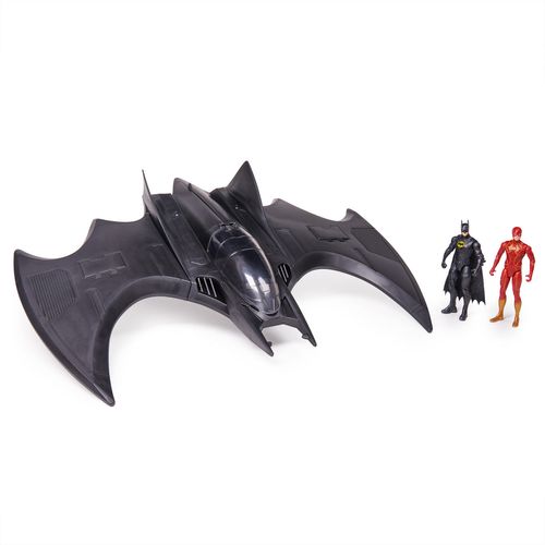 Veículo com 2 Mini Figuras - Ultimate Batwing - Asa de Morcego - Flash e Batman - The Flash - DC - Sunny