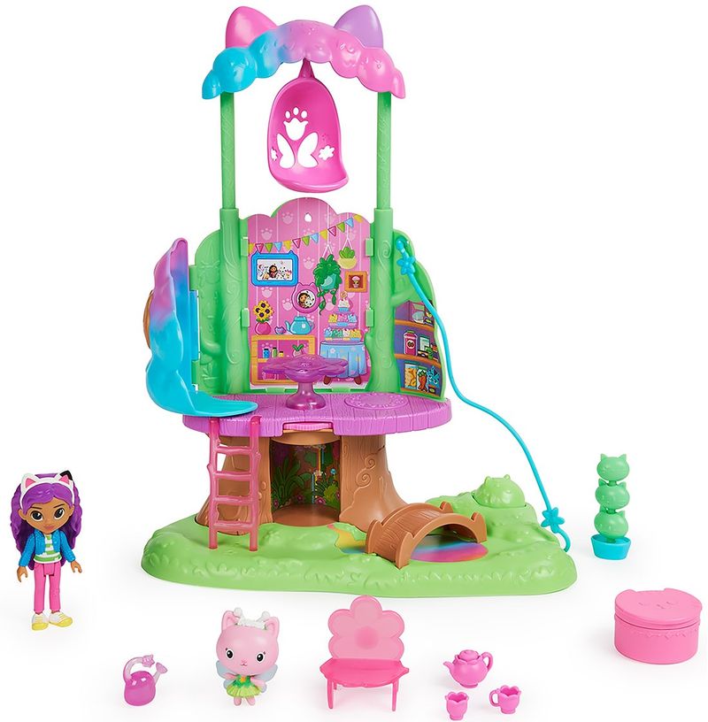 Playset-com-Mini-Figuras---Casa-na-Arvore-e-Kitty-Fadinha---A-Casa-Magica-da-Gabby---Sunny-1