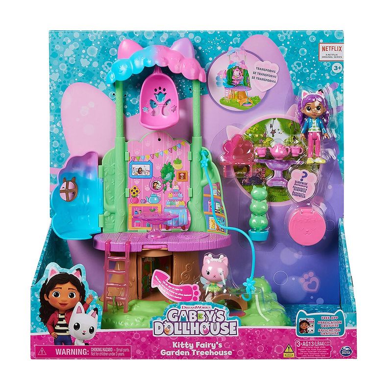 Playset-com-Mini-Figuras---Casa-na-Arvore-e-Kitty-Fadinha---A-Casa-Magica-da-Gabby---Sunny-2