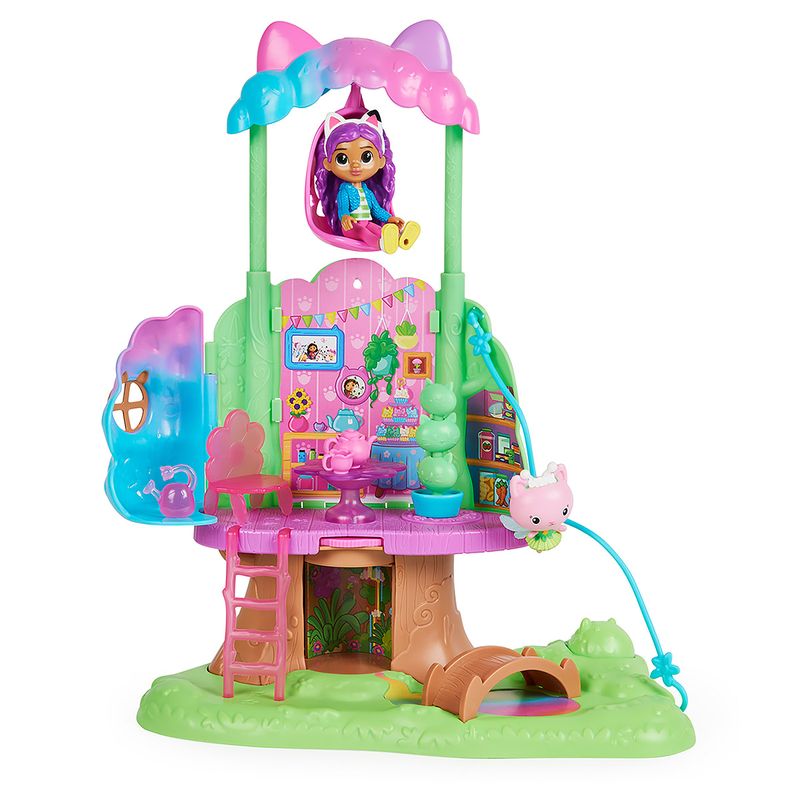 Playset-com-Mini-Figuras---Casa-na-Arvore-e-Kitty-Fadinha---A-Casa-Magica-da-Gabby---Sunny-3