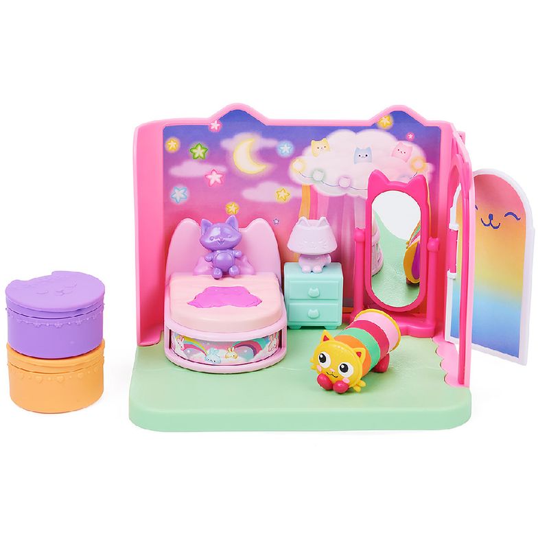 1-Playset-com-Mini-Figura---Quarto-dos-Sonhos-com-Pillow-Cat---Casa-da-Gabby---Sunny