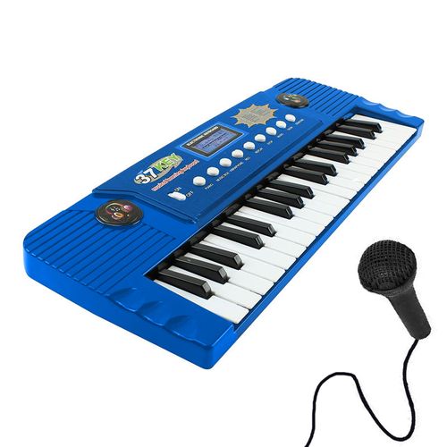 Teclado Infantil com Microfone - Mega Star - Componha sua Música - BBR Toys