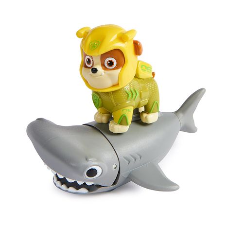 Conjunto de Figuras - Rubble e Tubarão Martelo - Aqua Pups - Patrulha Canina - Sunny