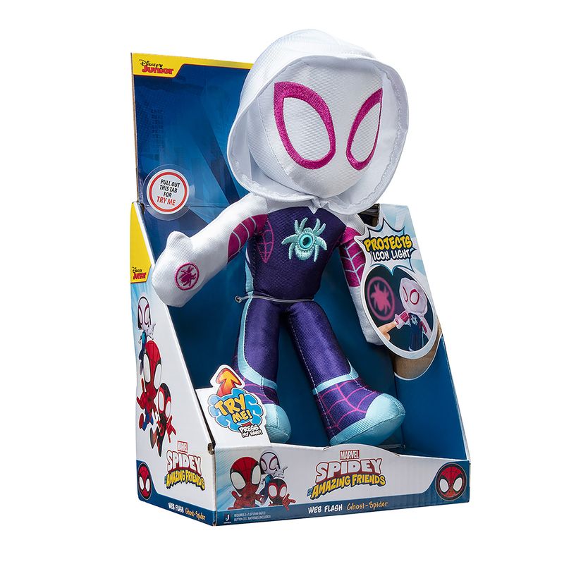Pelucia-com-Som-e-Luz---Ghost--Spider---Web-Flash---Spidey-and-His-Amazing-Friends---22-cm---Sunny-5