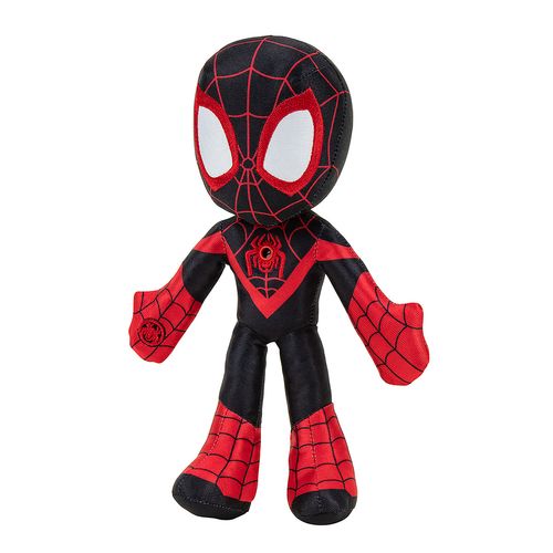 Pelúcia com Som e Luz - Miles Morales - Web Flash - Spidey and His Amazing Friends - 22 cm - Sunny