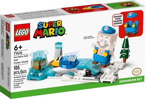 LEGO Super Mario - Pacote de Expansão - Traje Mario de Gelo e Mundo Gelado - 105 Peças - 71415