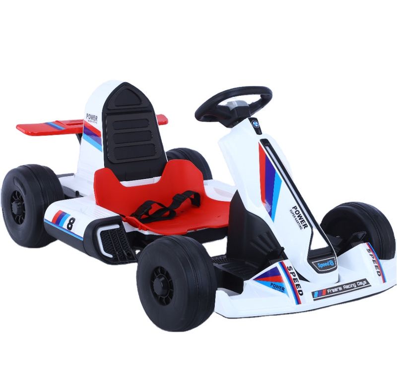 Kart-Eletrico-Infantil-com-Controle---Branco---12V---Bandeirante-1a
