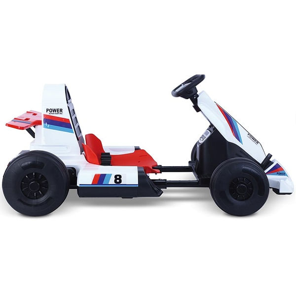 Kart-Eletrico-Infantil-com-Controle---Branco---12V---Bandeirante-2