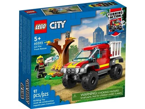 LEGO City - Resgate com Caminhão dos Bombeiros 4x4 - 60393