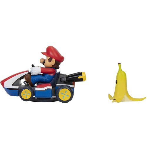 Veículo e Figura - Mario Kart - Spin Out - Super Mario - Candide