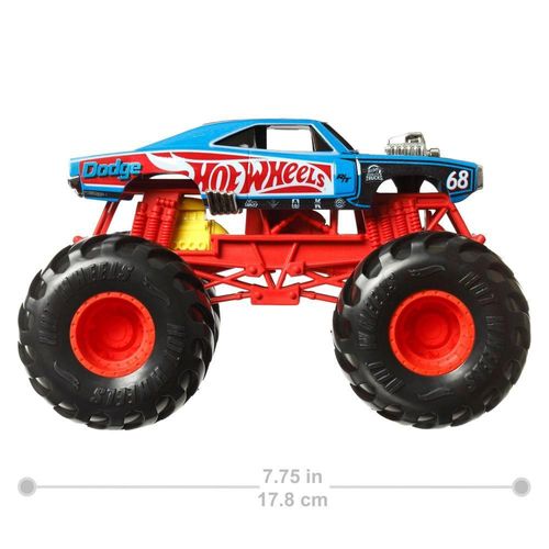 Carrinho Hot Wheels - Monster Trucks - Dodge R/T - Oversized - 1:24 - 20 cm - Mattel