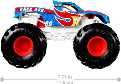 Carrinho Hot Wheels - Monster Trucks - Race Ace - Oversized - 1:24 - 20 cm - Mattel
