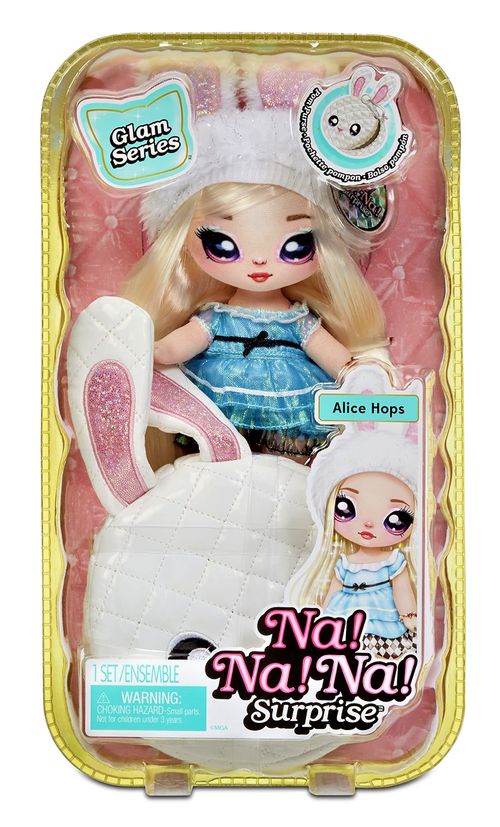 Boneca Na!Na!Na! Surprise 2 em 1 - Alice Hops - Com Bolsa - Pom Glam Series