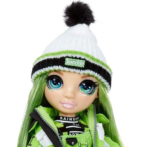 Boneca Rainbow High - Jade Hunter - Winter Break - Com Prancha de Snowboard - 28 cm - Verde