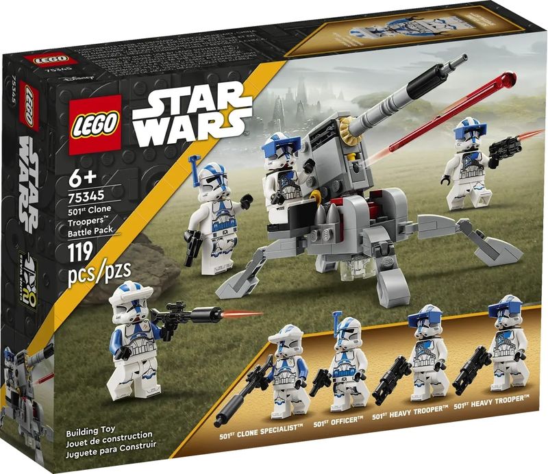 1-LEGO-Star-Wars---Pack-de-Combate-Soldados-Clone-da-501---75345