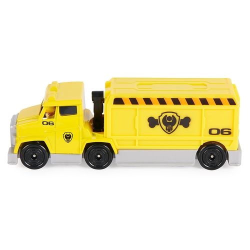 Carrinho de Roda Livre - Rubble - Patrulha Canina - Big Truck Pups - True Metal - 1:55 - Sunny