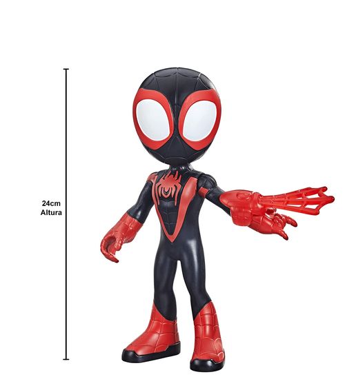 Figura com Acessório - Miles Morales - Spidey Amazing Friends - 24cm - Hasbro