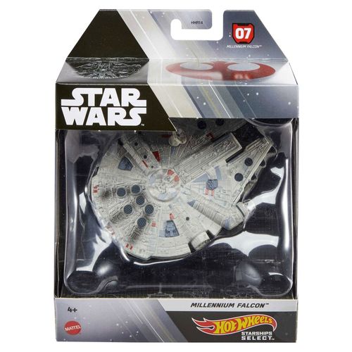 Nave Star Wars Hot Wheels - Millennium Falcon - Starships Select - 11 cm - Mattel