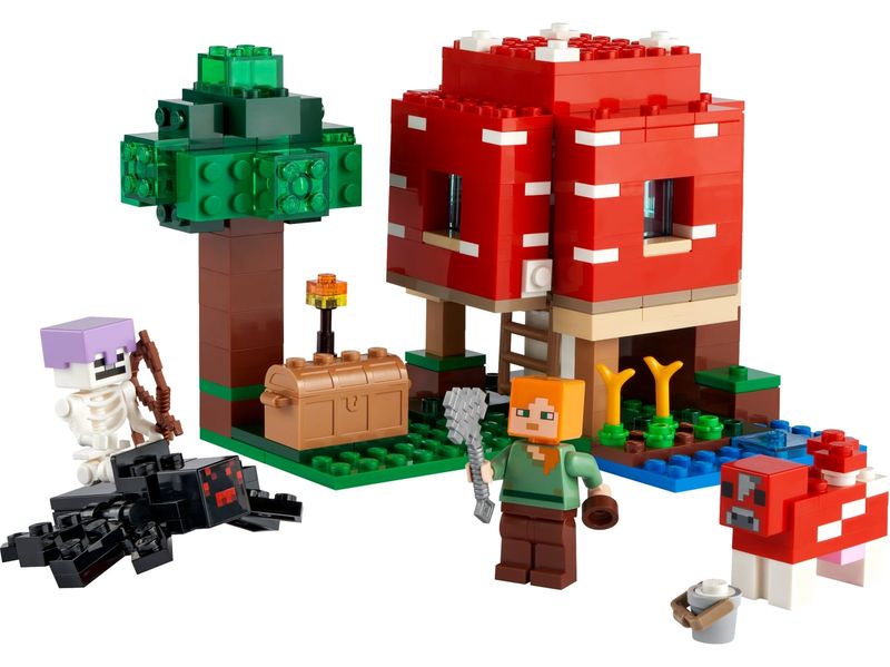 LEGO-Minecraft---A-Casa-Cogumelo-2