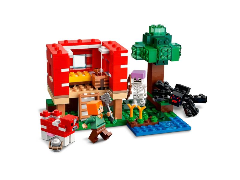 LEGO-Minecraft---A-Casa-Cogumelo-3