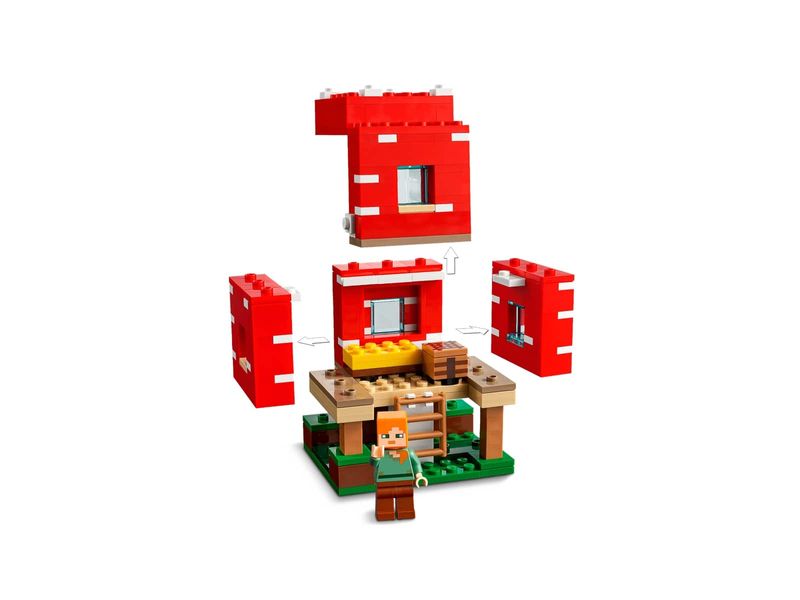 LEGO-Minecraft---A-Casa-Cogumelo-5