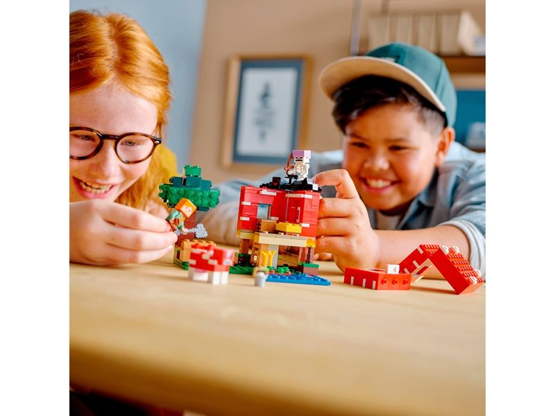 LEGO-Minecraft---A-Casa-Cogumelo-8