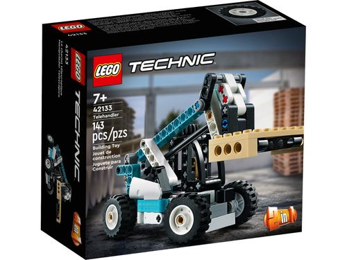 LEGO Technic 2 em 1 - Carregadeira Telescópica - 143 Peças - 42133