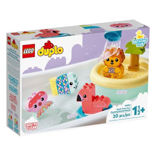 LEGO Duplo - Diversão Hora do Banho: Ilha de Animais Flutuantes - 20 Peças - 10966
