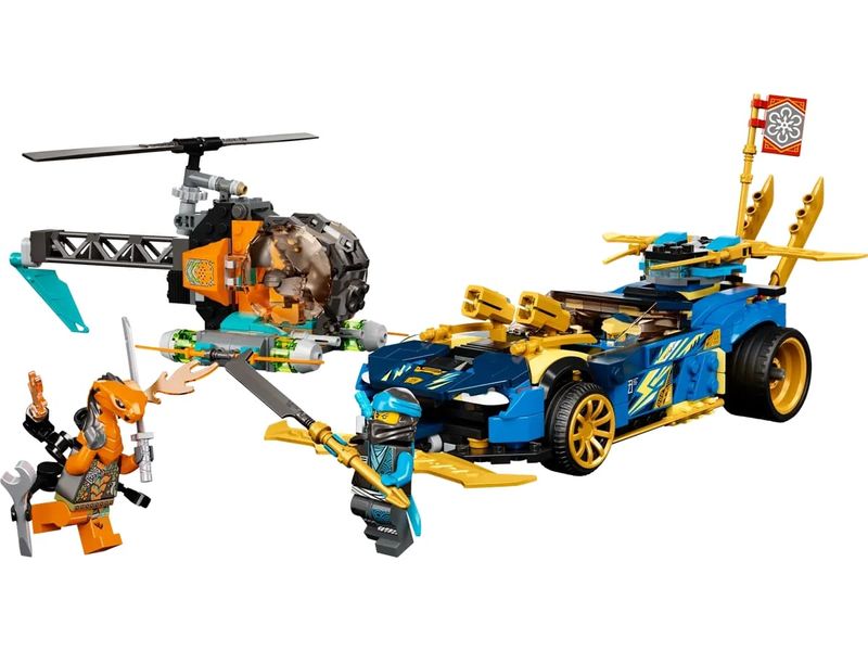 2-LEGO-Ninjago---Carro-de-Corrida-EVO-do-Jay-e-da-Nya---71776
