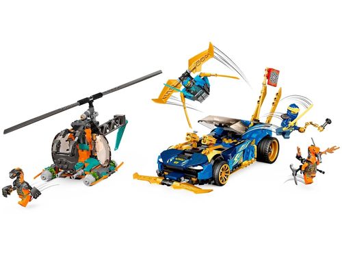 LEGO Ninjago - Carro de Corrida EVO do Jay e da Nya - 536 Peças - 71776