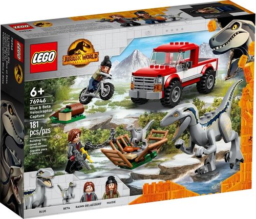 LEGO Jurassic World - Captura dos Velociraptores Blue e Beta - 76946