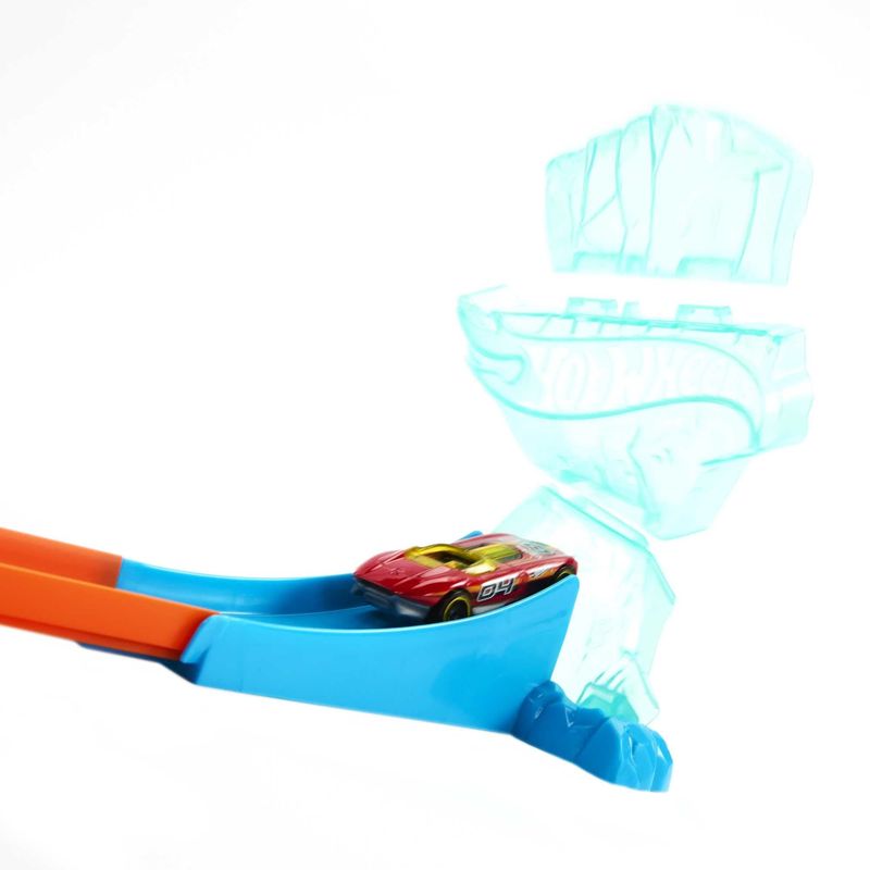 Pista-Hot-Wheels-com-Carrinho---Conjunto-Ice-Crash---Track-Builder-Builder---2-em-1---Mattel--4