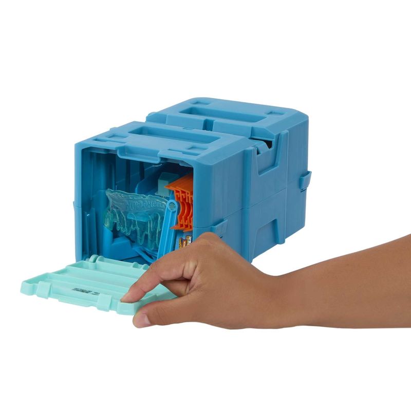 Pista-Hot-Wheels-com-Carrinho---Conjunto-Ice-Crash---Track-Builder-Builder---2-em-1---Mattel--6
