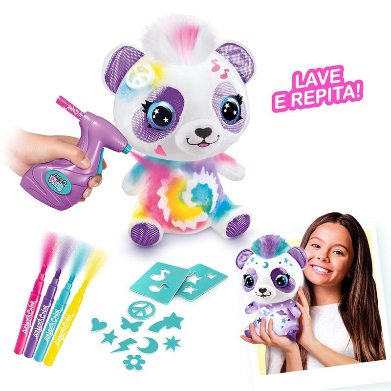 Pelucia-para-Pintar---Panda---Airbrush-Plush---Style-4-Ever---Fun-4