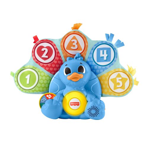 Brinquedo Pedagógico com Luz e Som - Linkimals - Pavão Penas Coloridas - Fisher-Price